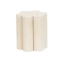 image of Cal-Mil 22453-7BASE Riser Base, 6" Dia x 7" H, Round White‑Washed Pine Wood