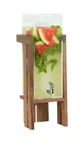 image of Cal-Mil 23141-3-78 Sydney Beverage Display, 3‑Gallon Acrylic Dispenser, 9.75"W x 8"D x 29"H, Walnut