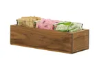 image of Cal-Mil 23183-3-78 Sydney Jar Display, 12.75"W x 5"D x 7.5"H, Rectangular, Solid Walnut, Glass Jars