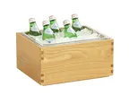 image of Cal-Mil 23184-10-21 Sydney Ice Housing, Wood Construction, Oak Finish, 13.25" W x 11" D x 7.25" H