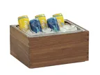 image of Cal-Mil 23184-10-78 Sydney Ice Housing, Wood Display, Walnut Finish, 13.25"W x 11"D x 7.25"H