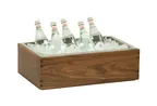 image of Cal-Mil 23184-12-78 Sydney Ice Housing, Walnut Wood Display, 21.25W×13.25D×7H 12‑23" Long ≤11" Short