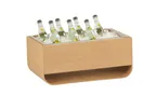 image of Cal-Mil 23433-12-122 Ice Display Housing, 22"W x 13.5"D x 9.5"H, Dishwasher-Safe, Rice Hulls