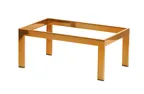 image of Cal-Mil 23603-9-130 Brooklyn Metal Frame Riser, Rectangular 12"W x 20"D x 9"H, Antique Brass