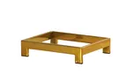 image of Cal-Mil 23604-3-130 Brooklyn Metal Frame, 10"W X 12"D X 3"H, Rectangular, Antique Brass