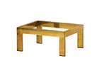 image of Cal-Mil 23604-6-130 Brooklyn Metal Frame, 10"W X 12"D X 6"H, Rectangular, Antique Brass