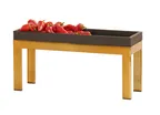 image of Cal-Mil 23605-9-130 Brooklyn Metal Frame, 20"W X 6"D X 9"H, Rectangular, Antique Brass
