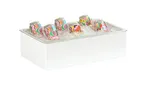 image of Cal-Mil 23712-12-15 White Ice Housing, Wood, 12" W x 20" D x 6" H, Fits 12"-23" L
