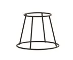 image of Cal-Mil 23749-13 Madison Tower Stand, 9.25" W x 9.25" D x 7" H Black Metal Riser, 5"-9", 5"-10"