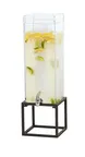 image of Cal-Mil 23750-3-13 Ice Beverage Dispenser, 3‑Gal, 8.25"W x 9.75"D x 25.75"H, Black Poly/Metal Frame
