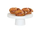 image of Cal-Mil 23755-104-15 Pedestal Display Stand, 10.25" Dia x 4.25" H White Melamine, Dishwasher‑Safe