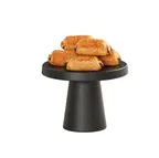 image of Cal-Mil 23755-107-13 Pedestal Stand, Black Melamine, 10.25" Diameter x 7.5" Height, Dishwasher Safe