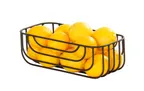 image of Cal-Mil 23757-136-13 Madison Wire Basket, Rectangle 13"W x 6"D x 4.25"H, Black Wire