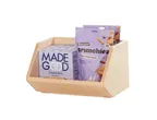 image of Cal-Mil 23762-9-71 Blonde Angled Wood Box Top, 12"W X 9"D X 7"H, Natural Blonde Wood Finish