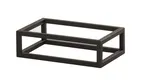 image of Cal-Mil 23800-3-13 Riser, 6"W X 10"D X 3"H, Open Frame, Black Powder-Coated Metal Frame