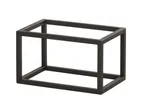 image of Cal-Mil 23800-6-13 Riser, 6"W X 10"D X 6"H, Open Frame, Black Powder-Coated Metal Frame
