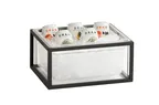 image of Cal-Mil 23805-10-13 Ice Housing, 13" W x 10.5" W x 7" H Rectangular Black Powder-Coated Metal