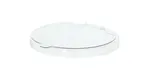 image of Cal-Mil 23809-7LID Clear Plastic Lid, 7.5" Dia x 1" Ht Hinge, Fits Cal-Mil Poly Bowls