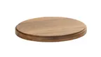 image of Cal-Mil 23812-78 Sydney Serving Board, 12.25"W x 12.25"D, Walnut, Round, Grooved Edge