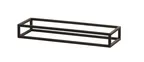 image of Cal-Mil 23814-3-13 Riser, 20"W X 6"D X 3"H, Open Frame, Black Powder-Coated Metal Frame