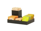 image of Cal-Mil 23818-13 Classic Packet Holder, 8.75"W X 6"D X 4.25"H, Plastic, Black
