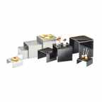 image of Cal-Mil 239-4 Classic Riser, 6"W X 6"D X 4"H, Stainless Steel