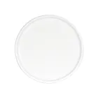 image of Cal-Mil 24011-7-15 Rolled Rim Plate, 7" Dia x 1" H, White Gloss Melamine, Dishwasher Safe