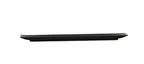 image of Cal-Mil 24054-134-13 Nomi Rectangular Plastic Plate, 13" W x 4" D x 1" H, Black Melamine