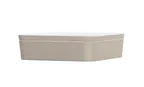image of Cal-Mil 24131-10-102 Bento Box, 10.5"W x 10.5"D x 3"H, Square, Melamine, Ash, Dishwasher Safe