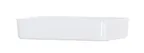 image of Cal-Mil 24132-96-15 Bento Box Insert, 9"W x 6"D x 2.5"H, Dishwasher Safe Melamine White Rectangular