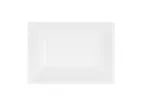 image of Cal-Mil 24201-57-15 Rectangular Melamine Plate, White, 5" W x 7" D x 1.37" H, Dishwasher Safe