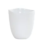 image of Cal-Mil 24405-48-15 Bali Dressing Crock, 5.75" Dia x 6.25" H Round Melamine, White, Dishwasher Safe