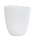 image of Cal-Mil 24405-96-15 Bali Dressing Crock, 7" Dia x 7.75" H Round White Melamine, Dishwasher Safe