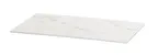 image of Cal-Mil 24407-1220-81 Tray, 13.5"W x 21.5"D x 0.75"H, Dishwasher Safe, Melamine, White Marble
