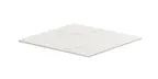 image of Cal-Mil 24408-12-81 Tray, 12"W x 12"D x 0.75"H, Square, Melamine, White Marble
