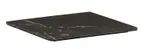 image of Cal-Mil 24408-8-124 Tray, 8"W x 8"D x 0.75"H, Square, Melamine, Black Marble