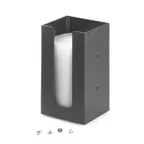 image of Cal-Mil 299-13 Lid Organizer, 5‑Comp Plastic Tower, 5‑¼" W x 5‑¼" D x 8" H, Black–Wall/Counter Mount