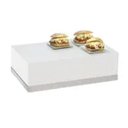 image of Cal-Mil 3025-55 Luxe Display Riser, 12"W X 20"D X 6.5"H, Rectangular, White Metal Body
