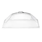 image of Cal-Mil 323-12 Clear Polycarbonate Dome Cover, 12" W x 20" D x 7½" H, Cut-Out Ends