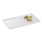 image of Cal-Mil 325-12-12 Clear Acrylic Bakery Display Tray, Rectangular 12" x 20" x 1" Shallow, BPA‑Free