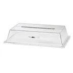 image of Cal-Mil 329-13 Clear Polycarbonate Display Cover, 13" W x 18" D x 4" H, Long Hinge