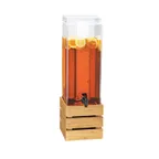 image of Cal-Mil 3301-3-60 - 3‑Gallon Acrylic Beverage Dispenser, 8"W×8"D×25.5"H, Chamber, Spigot, BPA‑Free