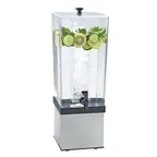 image of Cal-Mil 3324-3INF-55 3‑Gallon Beverage Dispenser, 7.5×9.5×23.5 In, Tank with Lid, Spigot, Steel Base