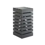 image of Cal-Mil 3331-96 Midnight Bamboo Display Crate Tower, 9"W X 9"D X 18"H, Square