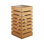 image of Cal-Mil 3332-10-60 Crate Riser, 12"W X 12"D X 10"H, Square, Slotted Sides For Shelving