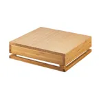 image of Cal-Mil 3332-4-60 Crate Riser, 12"W X 12"D X 4"H, Square, Slotted Sides For Shelving