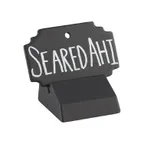 image of Cal-Mil 3344-13 Write-On Tabletop Sign, 3" W x 2" D, Melamine Black Sign with Base, Table Number