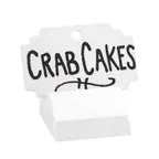 image of Cal-Mil 3344-15 Write-On Tabletop Sign, 3" W x 2" D, White Melamine Sign with Base, Plastic