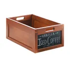 image of Cal-Mil 3354-12 Crate Housing, 13.5"W X 21.5"D X 7"H, Rectangular, With Handles