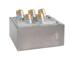 image of Cal-Mil 3360-10-110 Hotel Ice Bucket – Aspen Ice Housing, 11" x 13" x 6½" H, Gray Pine Wood, Grays